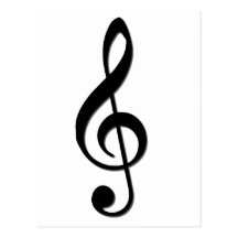 Treble Clef Post Cards