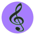Treble Clef Sticker