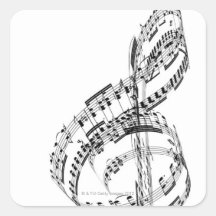 Treble Clef Sticker