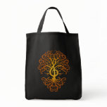 Treble Clef Tree, brown Canvas Bags