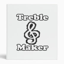 treble maker clef white blk outline music humour binder