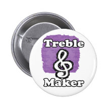 treble maker clef white blk outline music humour button