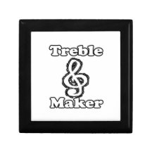 treble maker clef white blk outline music humour gift box
