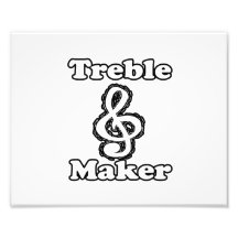 treble maker clef white blk outline music humour photo