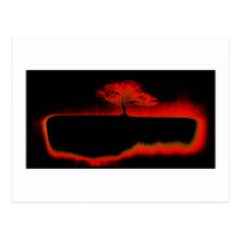 Tree abstract postcard