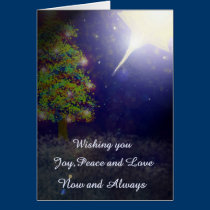 Tree and bright star cards