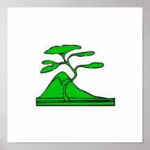 tree and mountain green.png print