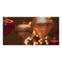 Tree and Ornaments Photo Card Template