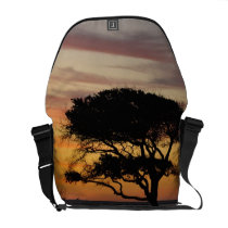Tree and Sunset Messenger Bag messenger bags