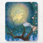 Tree Angel Musical Hearts Love Call for Christmas Mousepad