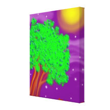 Tree Art Canvas Stretched Canvas Print