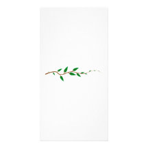Tree Branch with Leaves Customized Photo Card