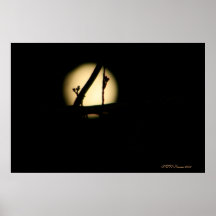 Tree Bud Moon Print