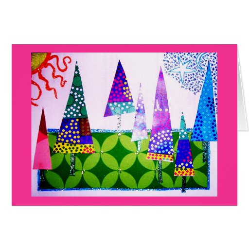Tree Collage Cards