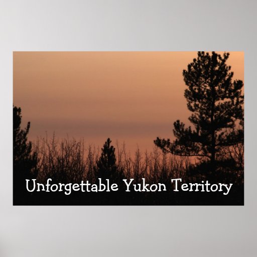 Tree Family; Yukon Territory Souvenir Poster