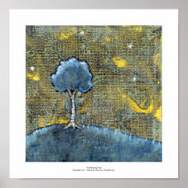 Tree for dreamers fun unique modern landscape art