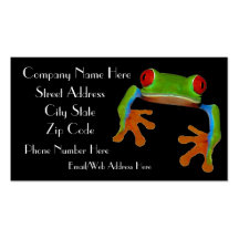 Tree Frog Business Card Sample1