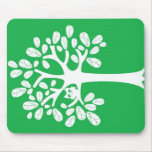 Tree_Green Mouse Pads