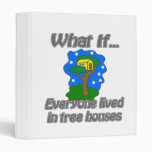 Tree Houses Vinyl Binder