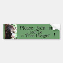 Tree Hugger Bumper Sticker