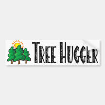 Tree Hugger Bumper Stickers