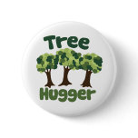 Tree Hugger Pinback Button
