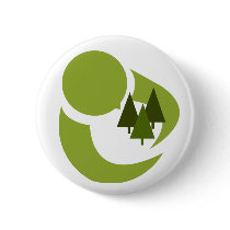 Tree Hugger button