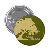Tree Hugger Button