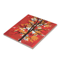 Tree Hugger Ceramic Tile