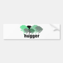 Tree Hugger! Cute Trees design! Bumper Sticker