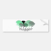 Tree Hugger! Cute Trees design! Bumper Stickers