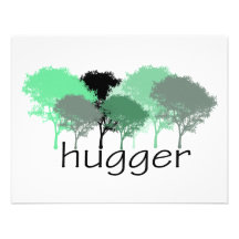 Tree Hugger! Cute Trees design! Personalized Invite