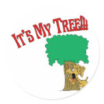 Tree Hugger Dog stickers