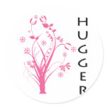 Tree Hugger original design! Round Stickers
