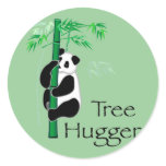 Tree Hugger Panda stickers