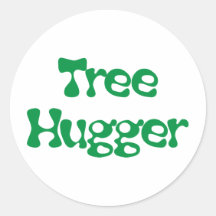 Tree Hugger Products & Designs! Round Stickers