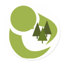 Tree Hugger Round Sticker