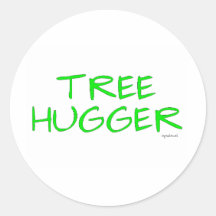 TREE HUGGER STICKERS