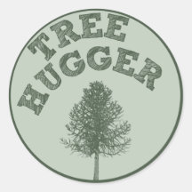 Tree Hugger Stickers