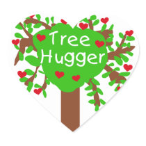 Tree Hugger T-shirts and Gifts Stickers