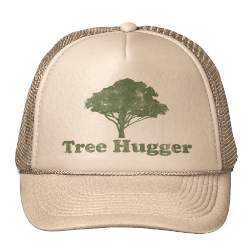 Tree Hugger Think Green Hat