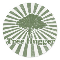 Tree Hugger Think Green Stickers