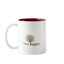 Tree Hugger w/ tree illustration Coffee Mug