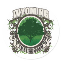 Tree Hugger Wyoming Sticker