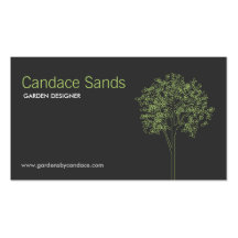 TREE in GREEN/GRAY Business Card