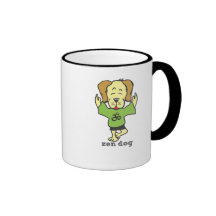 Tree & Lotus Pose- Zen Dog Coffee Mugs