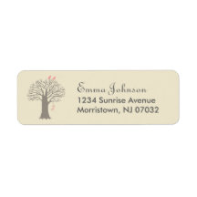 Tree Love Birds Custom Return Address Label