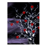 Tree of Broken Hearts Gothic Bridal Shower Invitat Post Card