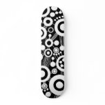 Tree of Life Abstract - B&W Custom Skate Board