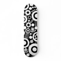 Tree of Life Abstract - B&W Custom Skate Board